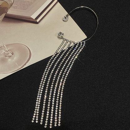 Fashionable And Simple Long Tassel Earrings - DropOnline.co