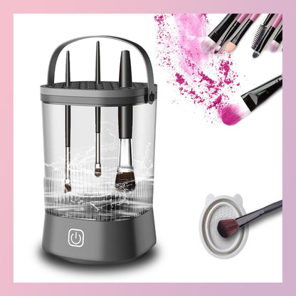 Electric Makeup Brush Cleaner - 9000 RPM Makeup Brush Cleaning Machine, Waterproof Automatic Makeup Brush Cleaner For Makeup Sponges And Brushes - DropOnline.co