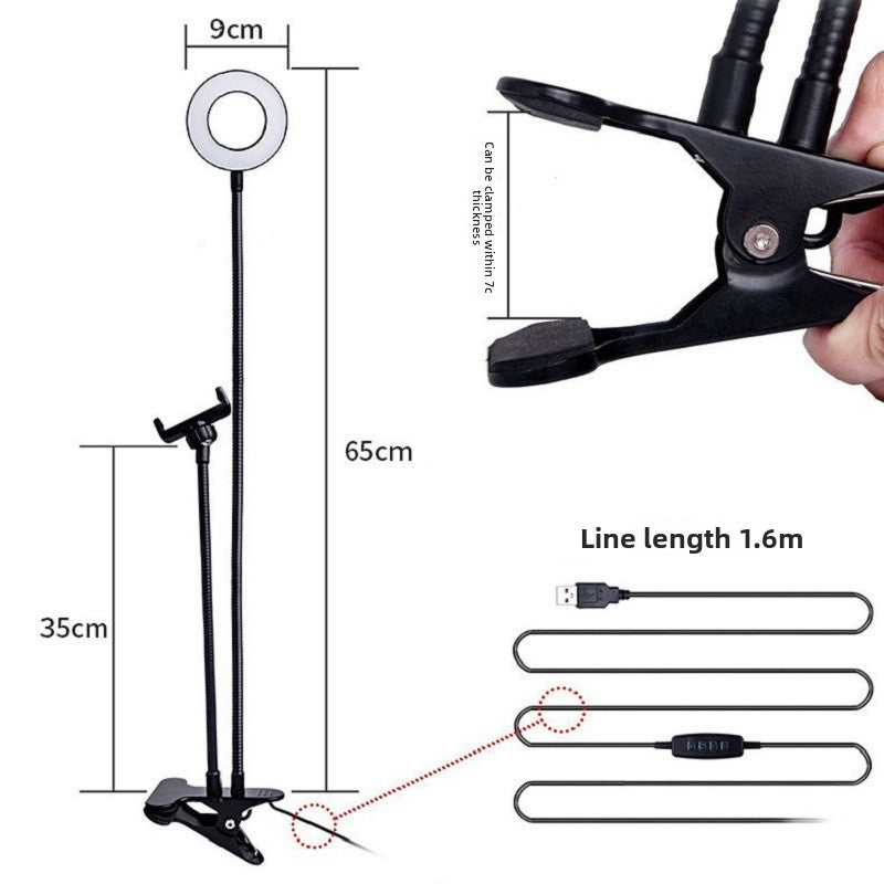 Professional LED Ring Light Stand - 70cm Adjustable Streaming Setup