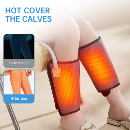 Intelligent Leg Massage Device - 3 Levels Of Pressure And Heat Therapy. Leg Relaxation Therapy Tool. Portable Leg Protection Tech. - DropOnline.co