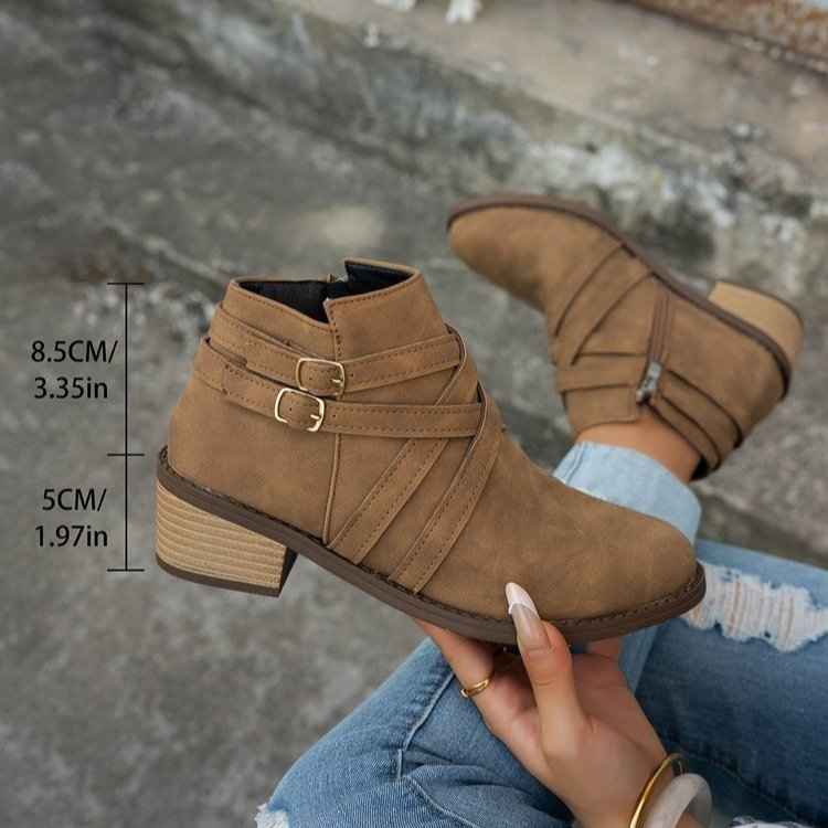 Retro Style Fashionable Single Boots
