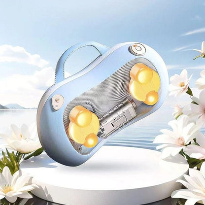 Massage The Back And Neck With Heated, Kneading Deep Tissue Massage Pillows - DropOnline.co