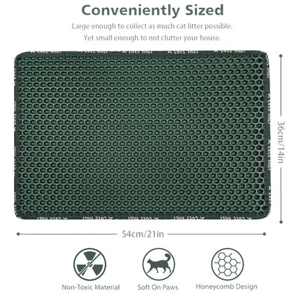 Double Layer Rice Shaped Cat Litter Pad - DropOnline.co