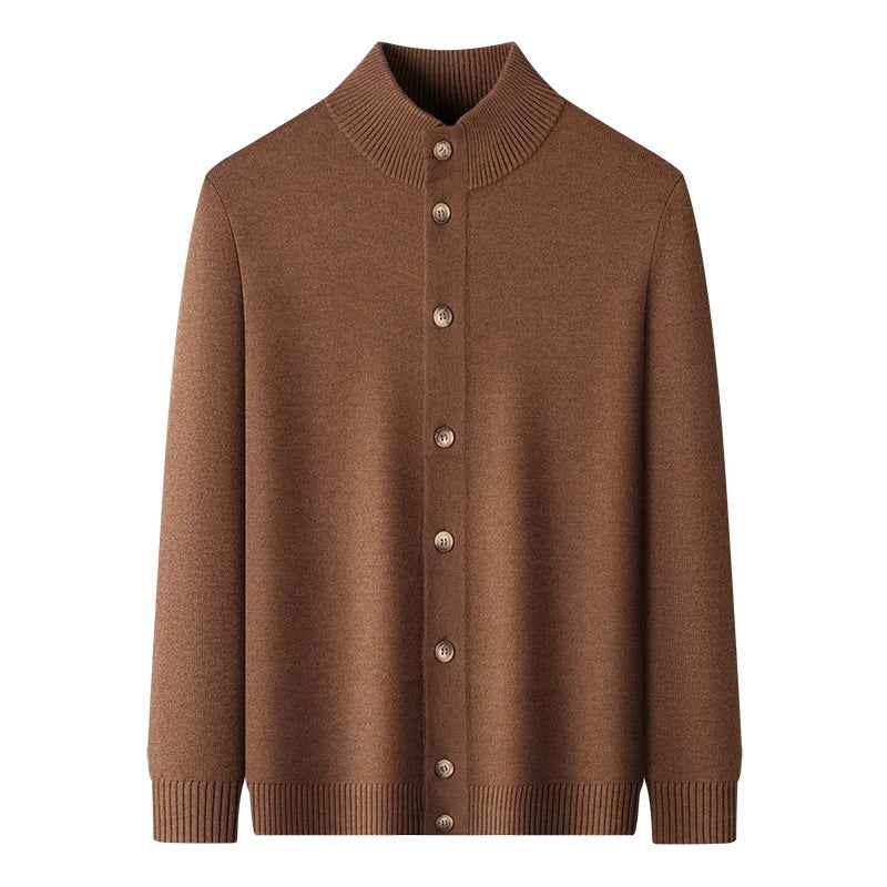 Men's Casual Thick Semi-turtleneck Sweater Old Money Style