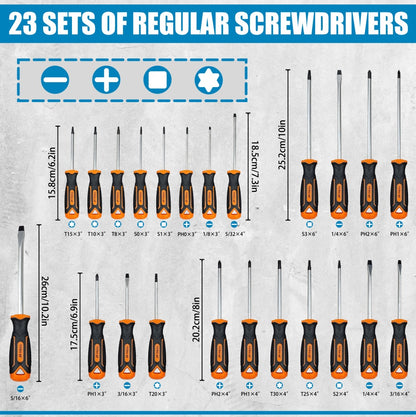 118-Piece Magnetic Screwdriver Set Professional Repair Tool Kit Ideal For Home Improvement And Automotive Maintenance