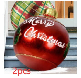 Giant Inflatable Christmas Ball 60cm - PVC Outdoor Ornament Decoration for Tree & Yard