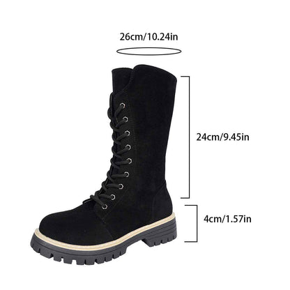 Women's Long Tube Thick Bottom Martin Boots
