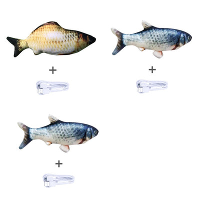 Without Cat Nip Version - Electric Jumping Fish Simulation Electric Fish Toy - DropOnline.co