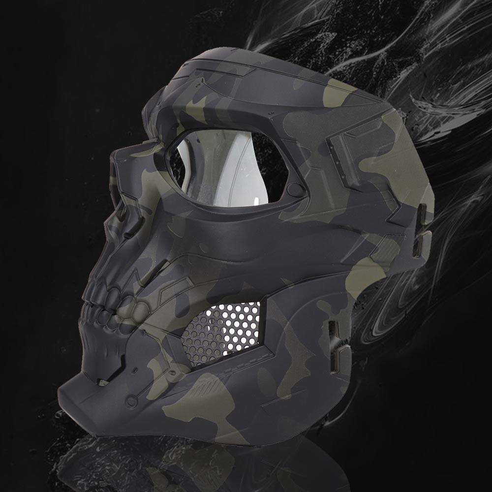 Halloween Skull Horror Helmet Mask - Premium Costume Headpiece