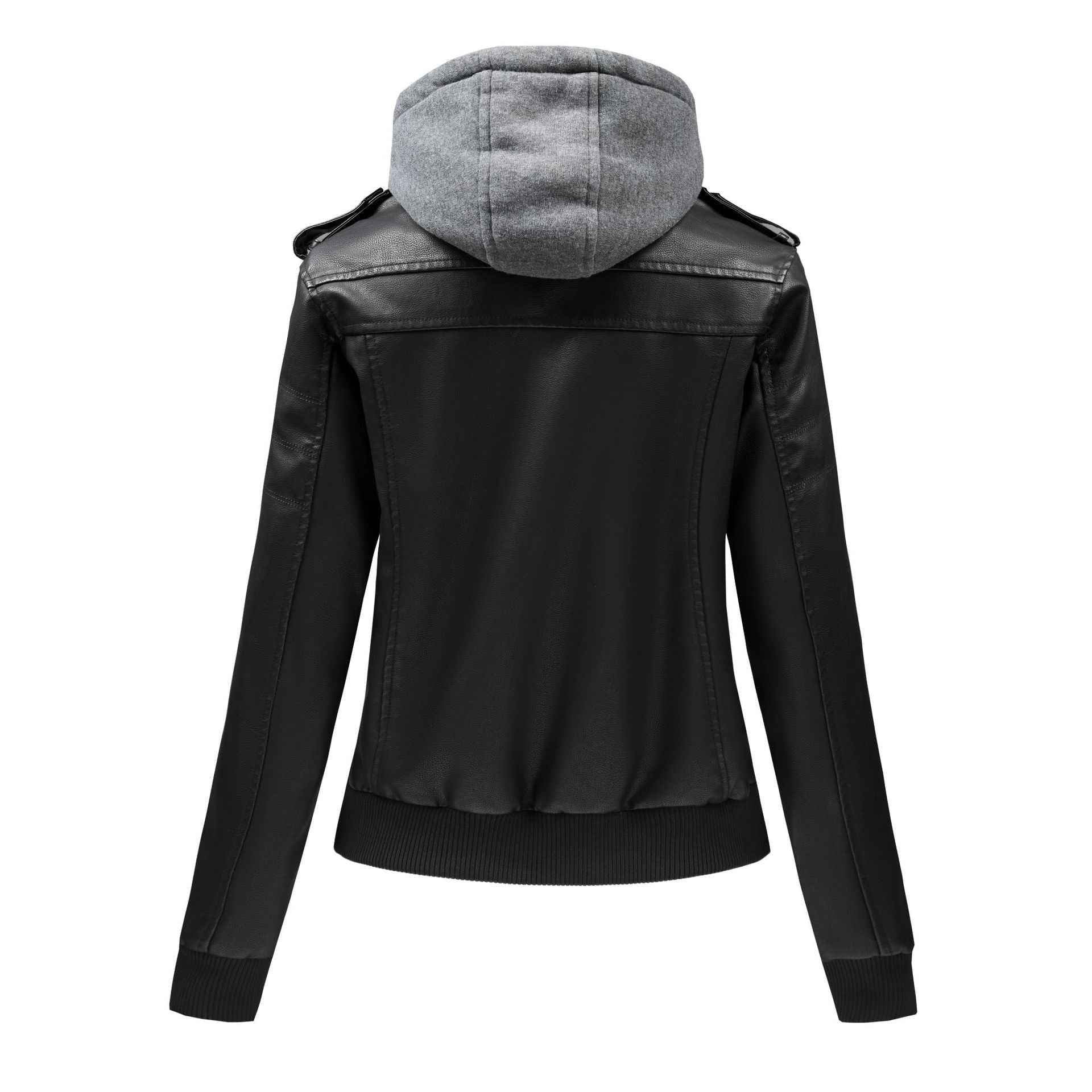 Large Size Women's Artificial Leather Women's Motorcycle Jacket American Style