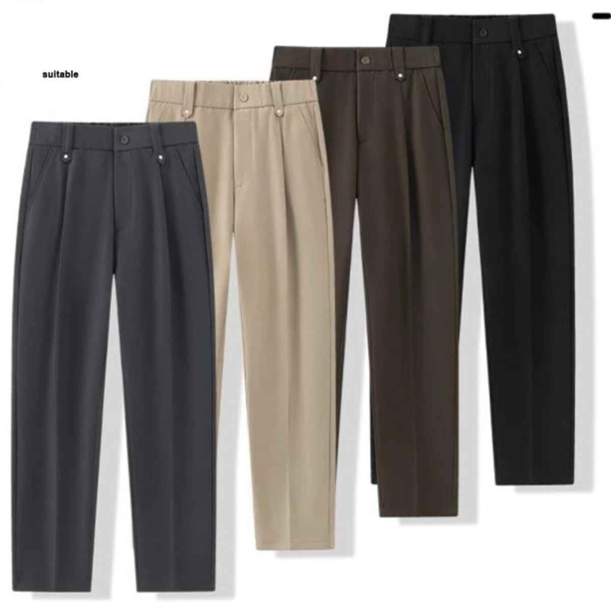 Men's Autumn Drape Loose Straight Wide Leg Trousers