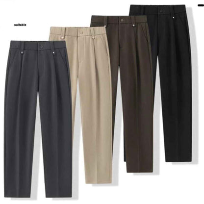 Men's Autumn Drape Loose Straight Wide Leg Trousers