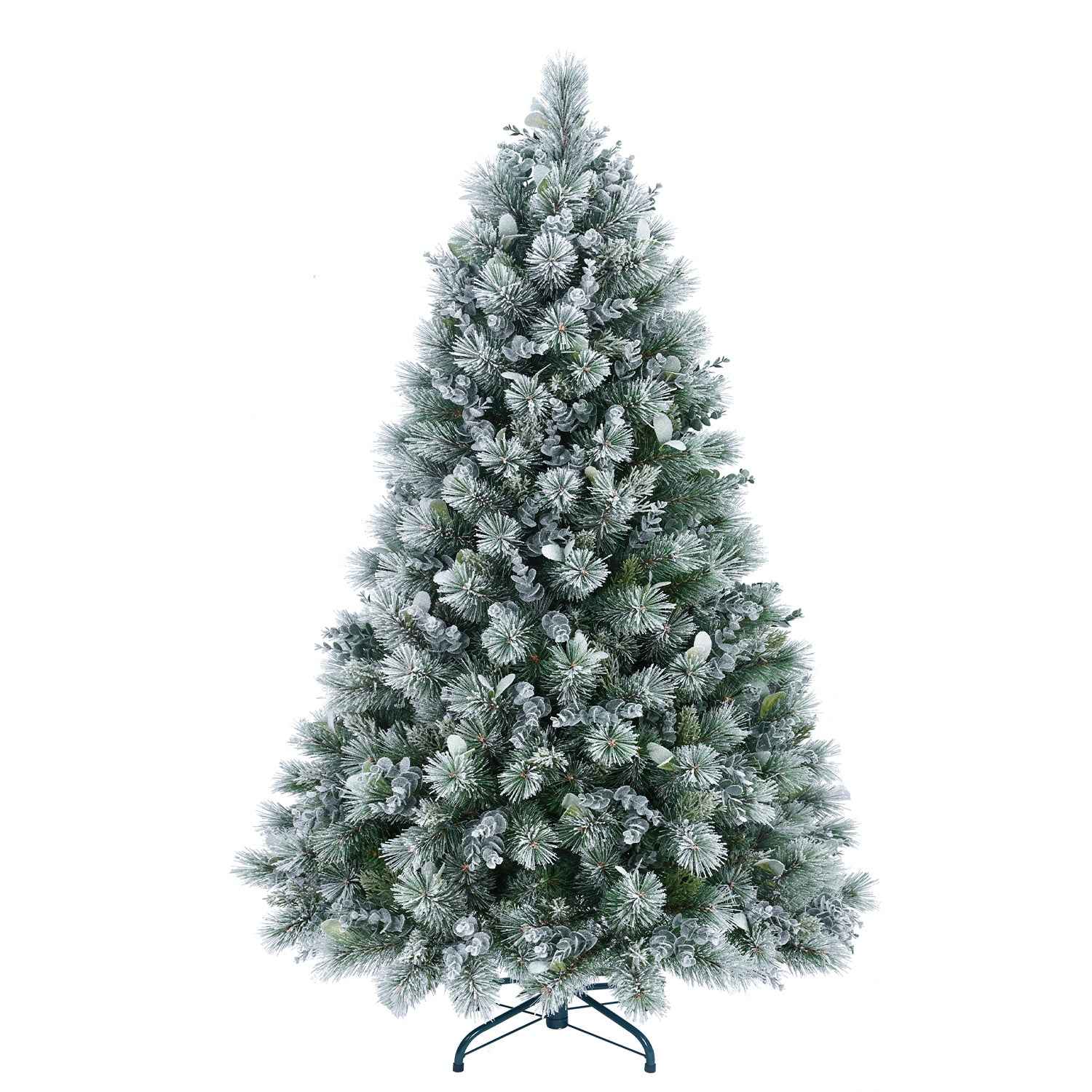 4FT Snow Flocked Christmas Tree - Premium Artificial with 404 Mixed PE Leaves