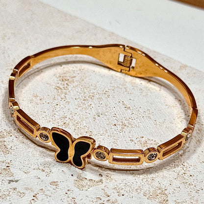 Lxalry Gold Electroplated Pure Iron Cuff Bracelet Handmade Minimalist Jewelry For Women Luxury Everyday  Formal Wear Essential With Secure Comfort Fit - DropOnline.co