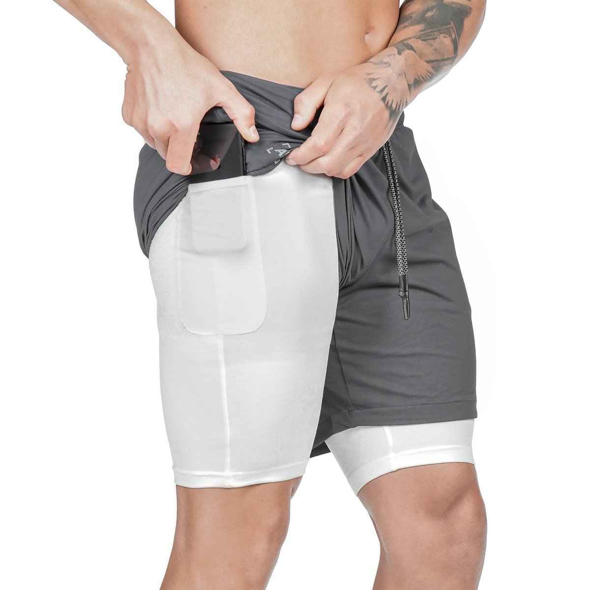 Men's Pocket Compression Shorts - Athletic Performance Shorts