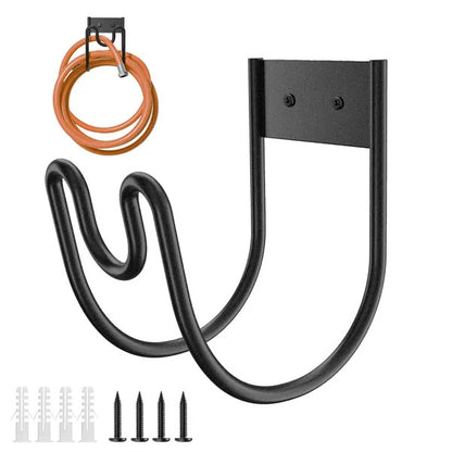 2Pack Heavy Duty Garden Hose Holder Stainless Steel Hose Hook Metal Hose Rack Reel Organizer For Water Hose Extension Cords - DropOnline.co