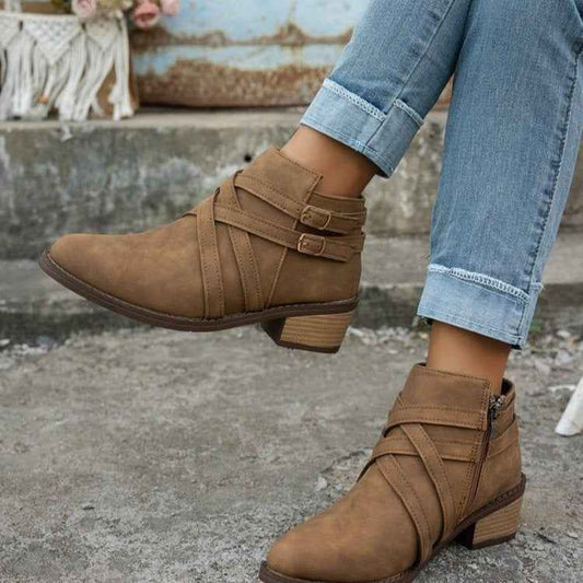 Retro Style Fashionable Single Boots