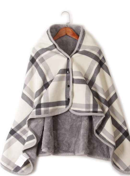 Polar fleece lamb velvet lazy blanket