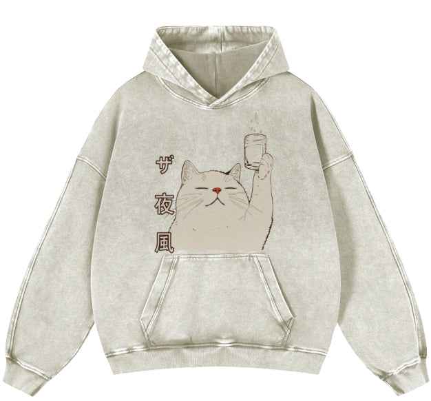 Heavyweight Washed Vintage Loose Oversized Sweatshirt