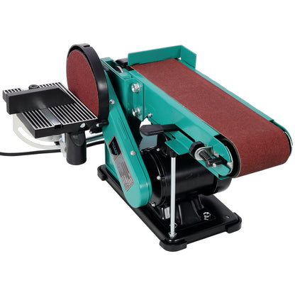 4 X 36 Belt Sander 6 Disc Polisher Grinder Sanders,120V 60Hz.Green Color