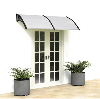 Outdoor Front Door Window Awning Patio Canopy Rain Cover UV Protected Eaves RT - DropOnline.co