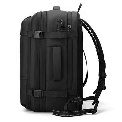 Men's Belt Password Lock Business Backpack Scalable Backpack