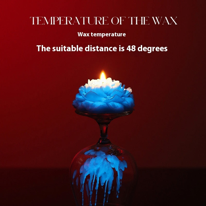 Luminous Low Temperature Candles Wax Drip Aromatherapy Gradient Rose Sentiment Gift