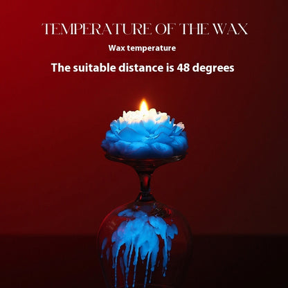 Luminous Low Temperature Candles Wax Drip Aromatherapy Gradient Rose Sentiment Gift