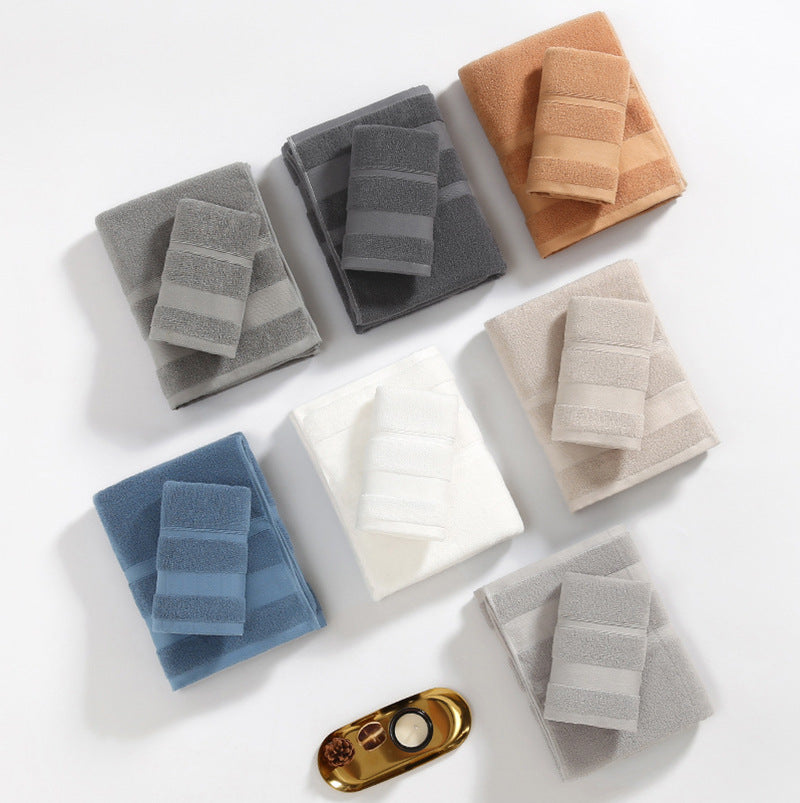 Large 100% Cotton Bath Towel Set - Premium Absorbent