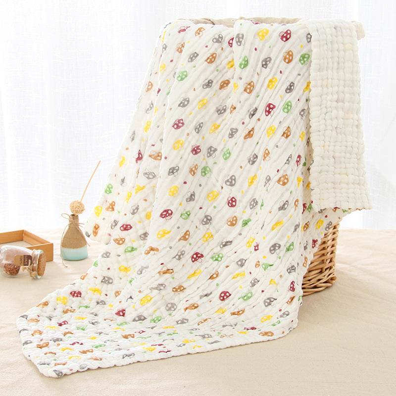 Simple Printing Creative 6-layer Gauze Baby's Bath Towel