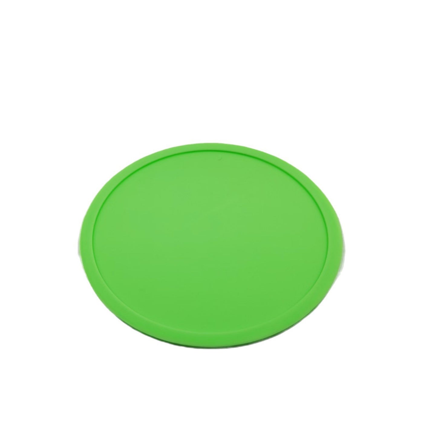 Premium Round Silicone Coasters - 10cm Black Non-Slip Set
