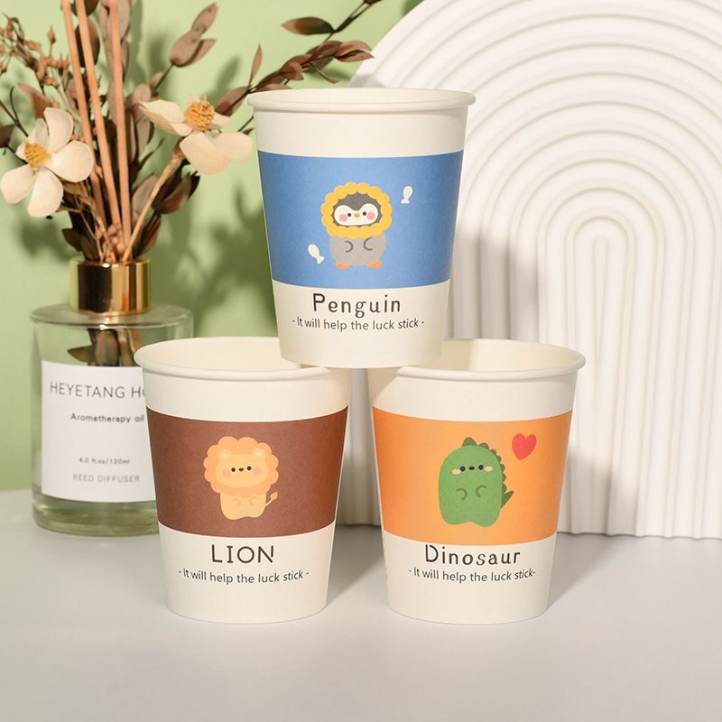 Thickened Disposable Paper Cups - Heavy-Duty Hot Beverage Cups