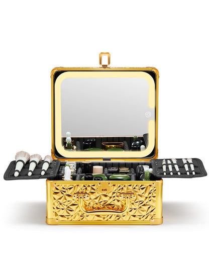 Makeup Box With A Detachable Lighted Mirror - DropOnline.co