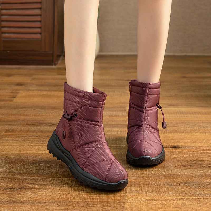 Women's Fleece-lined Waterproof Anti-slip Snow Boots