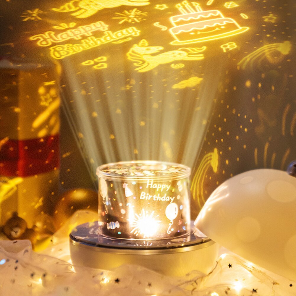 Star Moon Starry Sky Projector LED Night Light for Children Bedroom Decor Remote Control Rotating Baby Flashing Projection Lamp