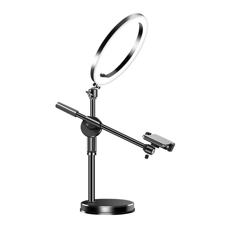 Adjustable Phone Stand with Ring Light - 26cm Desktop Streaming Setup