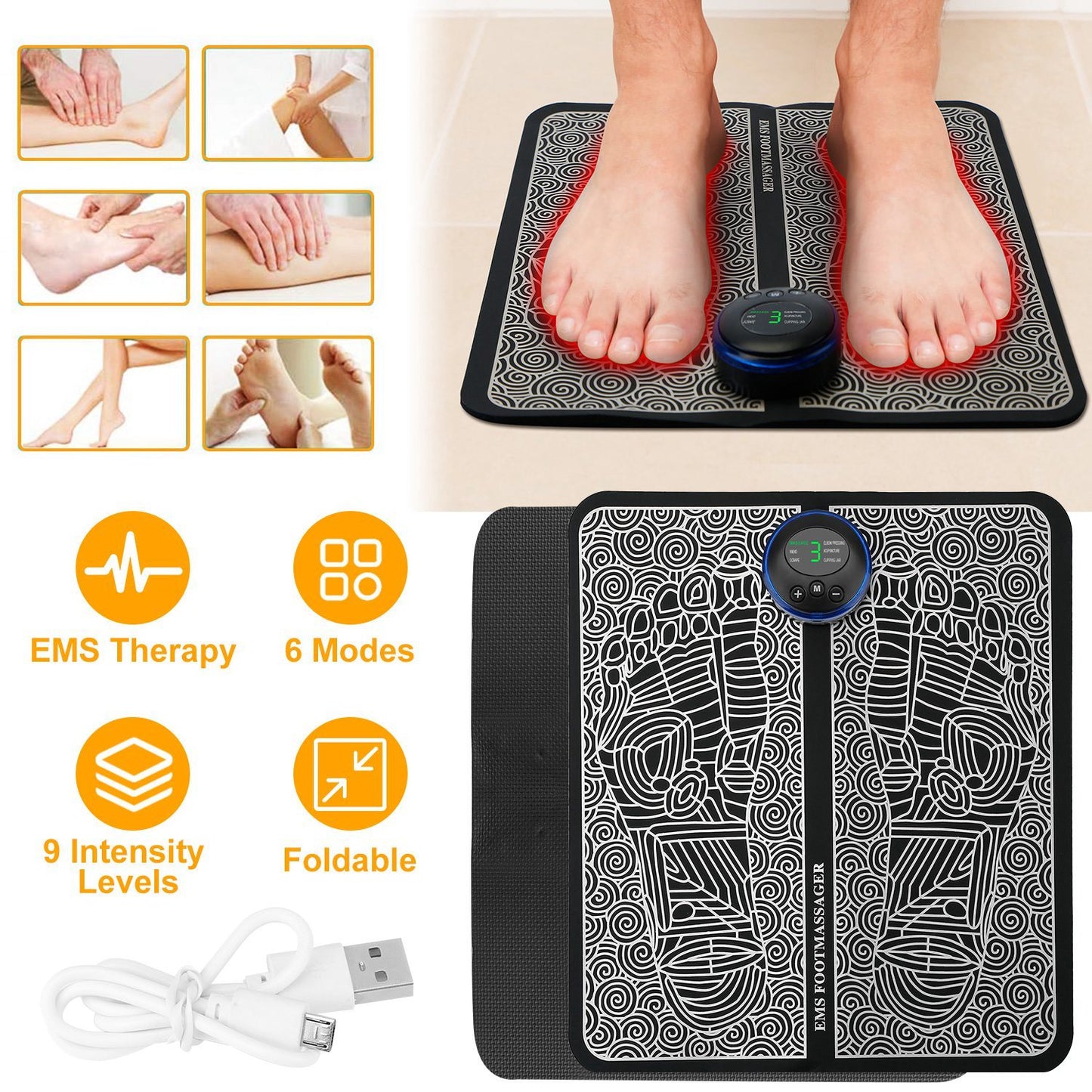 Foot Massage Pad Electric Stimulator Massager