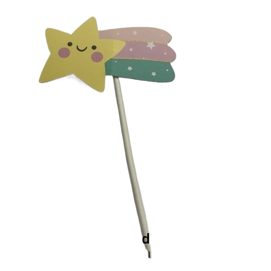 Cartoon Unicorn Cake Insertion Children's Decoration Birthday Theme Cake Card Insertion Party Supplies Rainbow Cake Flag Insertion