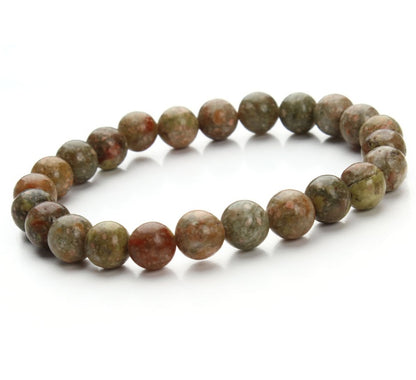 Aventurine Blue Sandstone Beads Round Bead Bracelet Bracelet - DropOnline.co