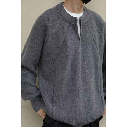 Knitted Cardigan Coat For Men
