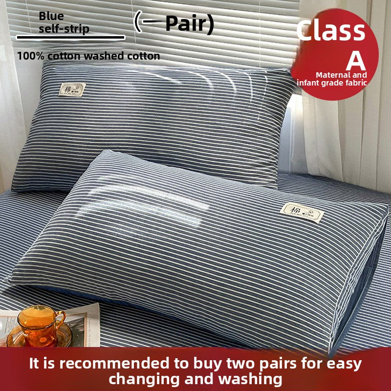Pure Cotton Pillowcase - Premium Natural Fiber Pillow Cover