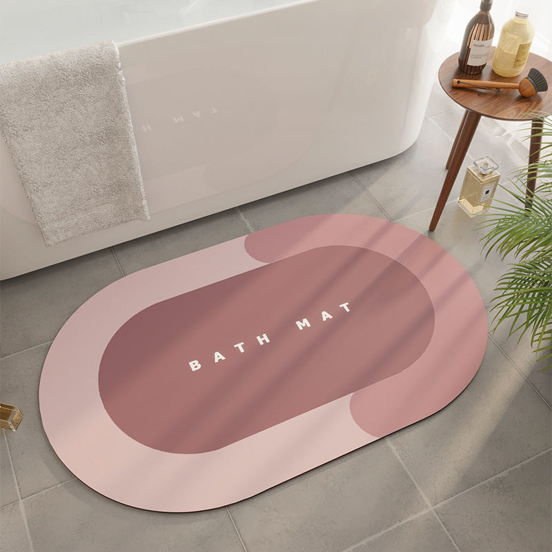Premium Diatom Mud Absorbent Bathroom Mat - Quick-Dry Non-Slip