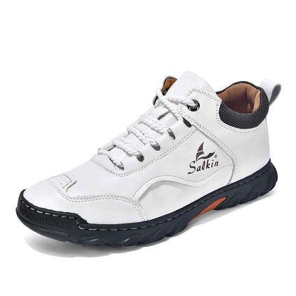 Comfortable Flat Lace-up Casual Shoes For Hiking