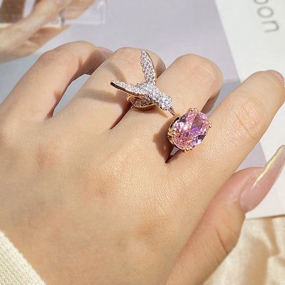 Women's Fashion Saint Mary's Hummingbird Ring - DropOnline.co
