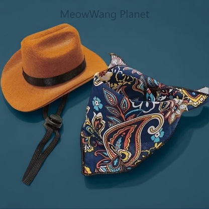 Dog Cat Collar Dog Cat Bandana Handmade Premium Quality Cute Pet Hat Scarf Set For Cats Small Dogs Adorable Mini Costume Accessory For Photos Soft Cozy Pet Headgear For Halloween Christmas Daily Dress - DropOnline.co