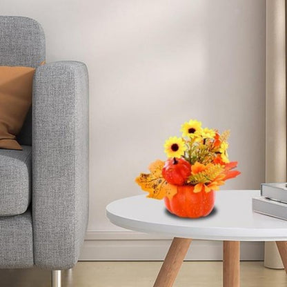 Artificial Pumpkin Flower Autumn Pumpkin Ornaments A - DropOnline.co
