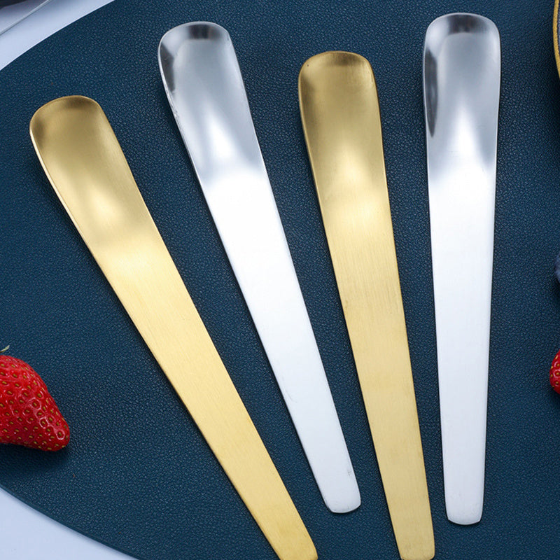 Stainless Steel Coffee Spoon - Golden Dessert & Ice Cream Spoon