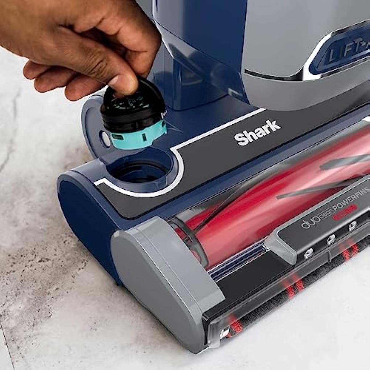 Shark UV900 Pet Performance Plus Lift-Away Upright Vaccum with DuoClean PowerFins HairPro & Odor Neutralizer Technology, Anti-Allergen Complete Seal Technology & HEPA Filter, Navy/Silver - Refurbished