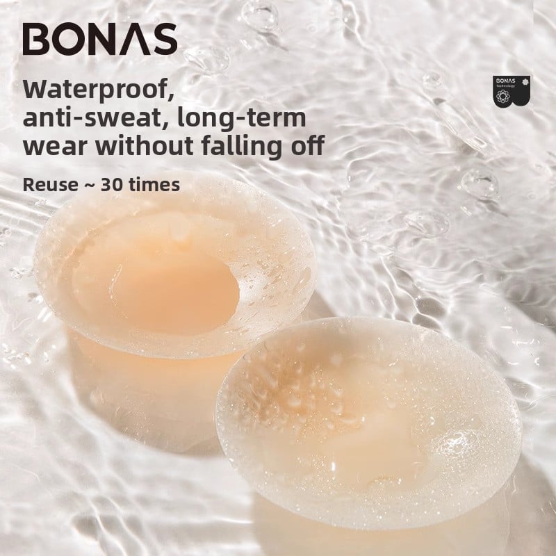 Bones Ultra-thin Silicone Breast Sticker Women's Anti-sagging Breast Sticker Small Chest Anti-running Light Sticker Anti-bump Nipple Sticker