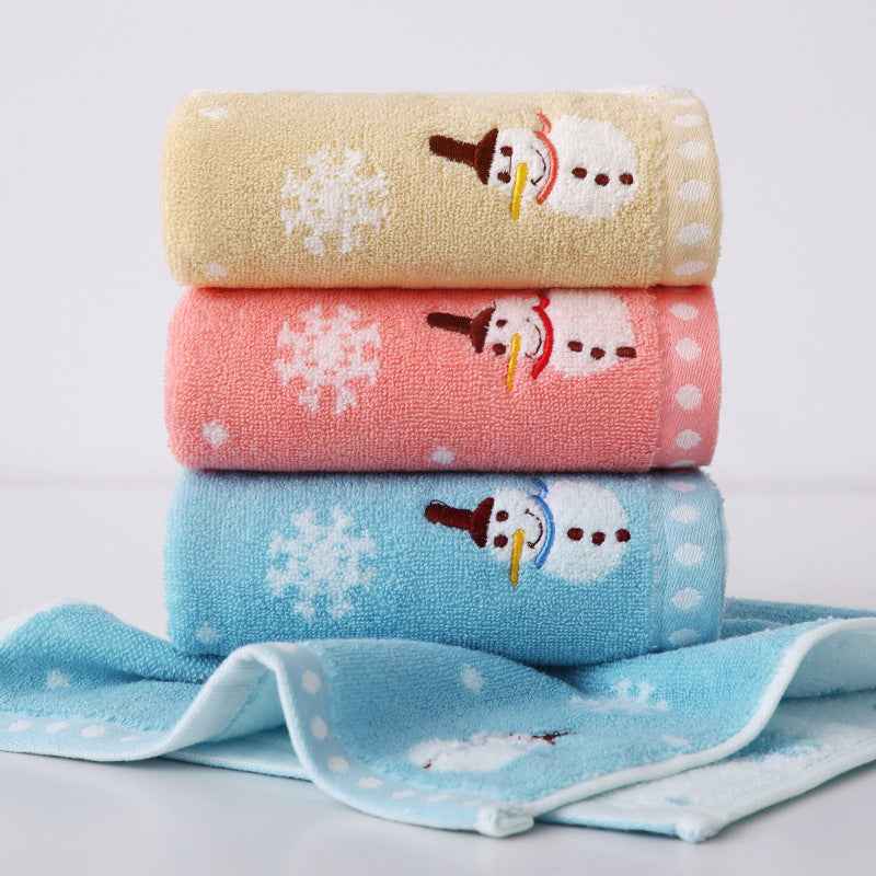 Children's Towel Home Soft Cartoon Face Towel Pure Cotton